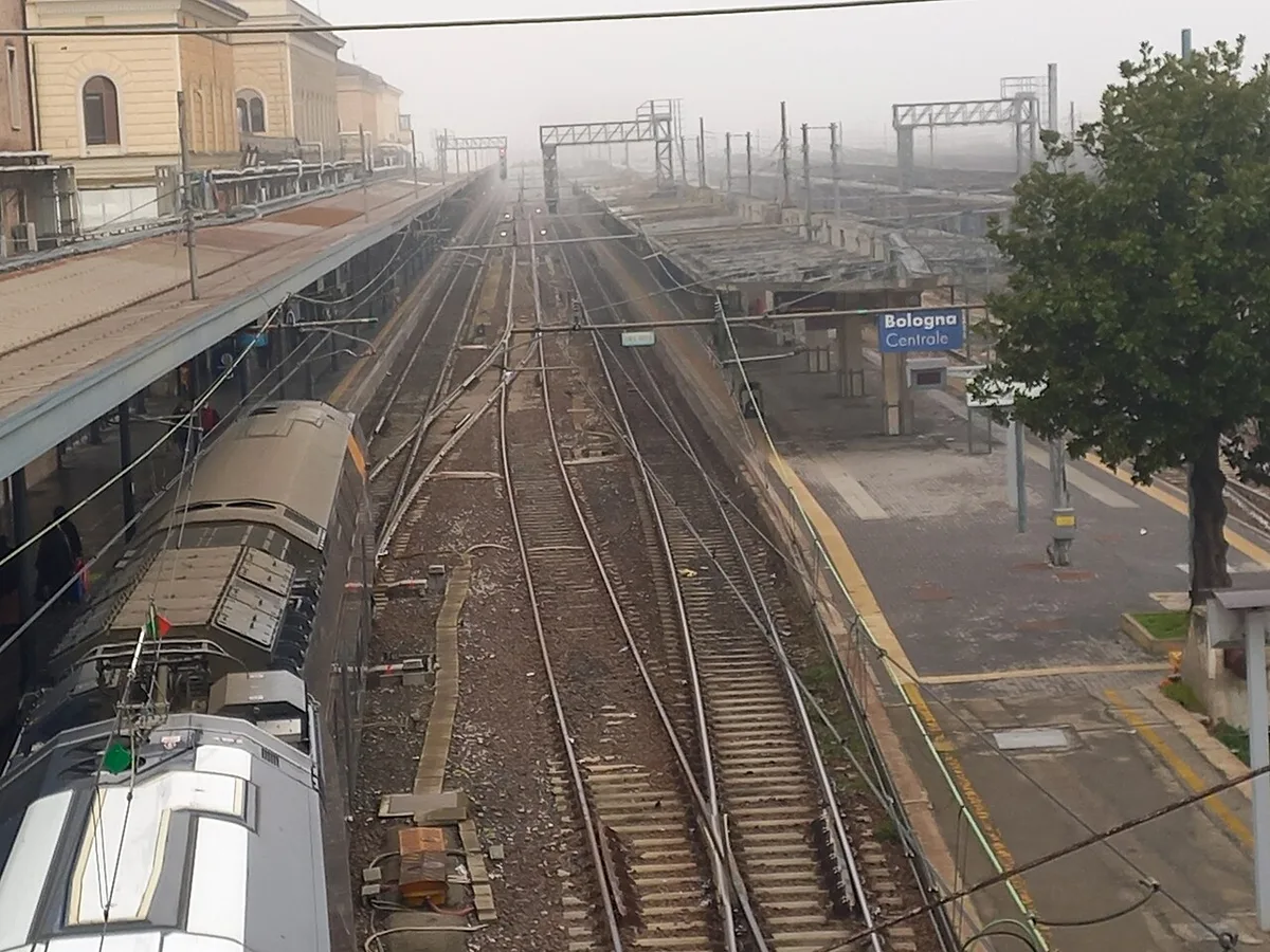 Surface railway tracks at Bologna Centrale