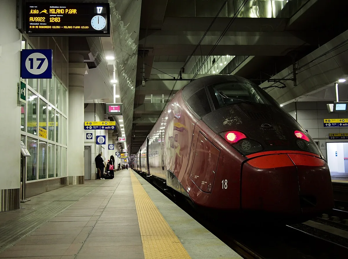 Italo train at Bologna Centrale