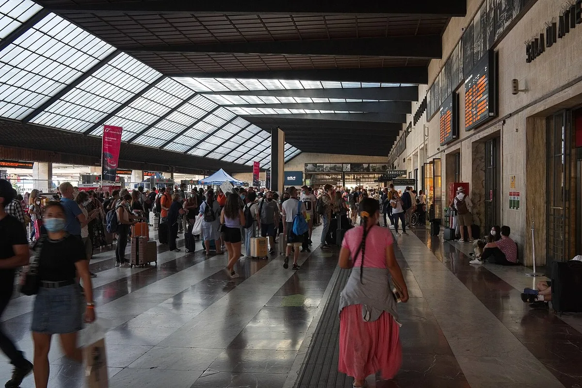 Florence, Santa Maria Novella railway station hall, Gruppo Toscano, 1934