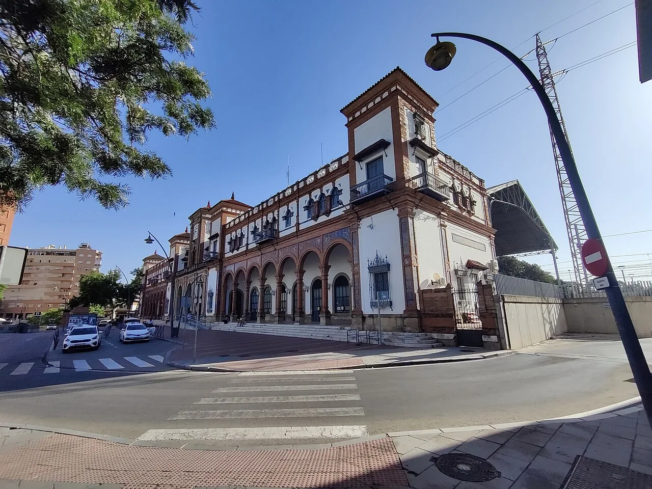 Exterior of Jerez de la Frontera city railway station